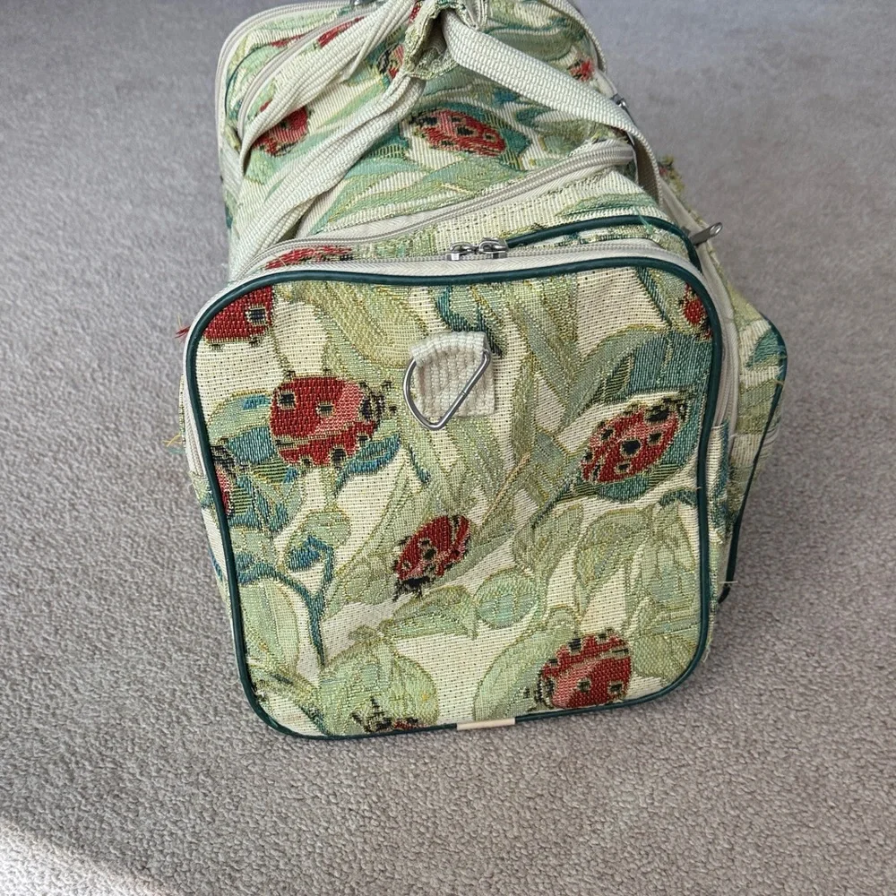 Ladybug Patterned Travel Weekender Bag/Tote